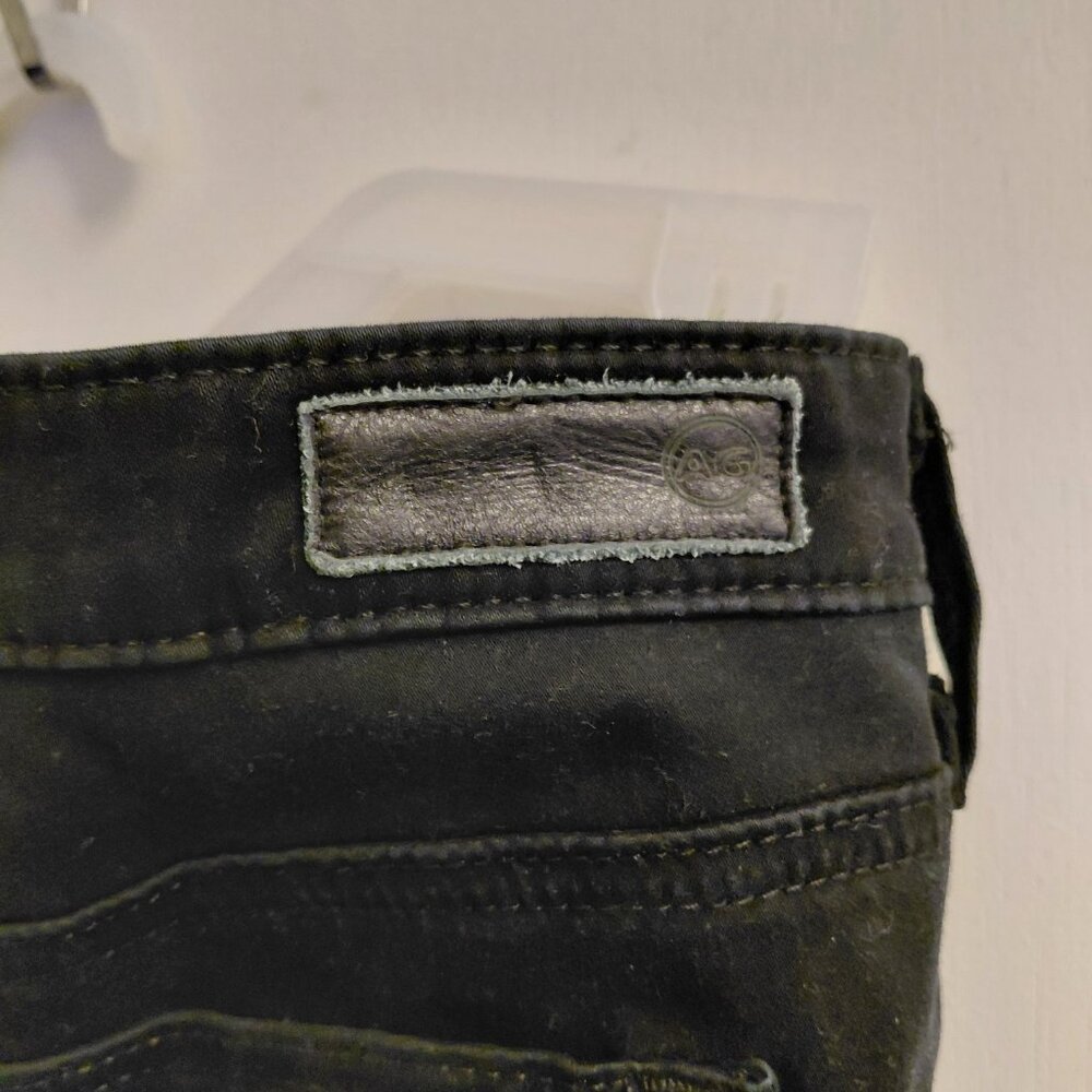 AG Jeans The Stilt Cigarette Leg Jeans Black Size 27 Mid-Rise Stretch Denim - Picture 7 of 8